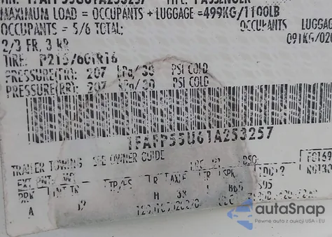 2001 Ford Taurus Ses from USA, damaged, VIN 1FAFP55U61A253257